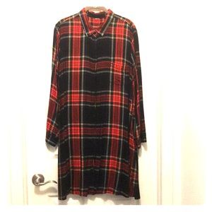 Tartan Shirt Dress